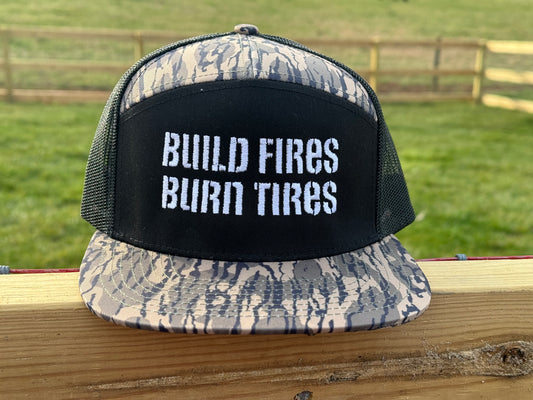 Build Fires Burn Tires tiger camo